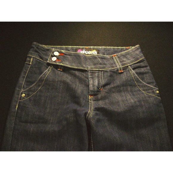 VIGOSS Womans Capris Jeans Size 14  26 w MEASURED Juniors Blue Denim - Picture 5 of 10